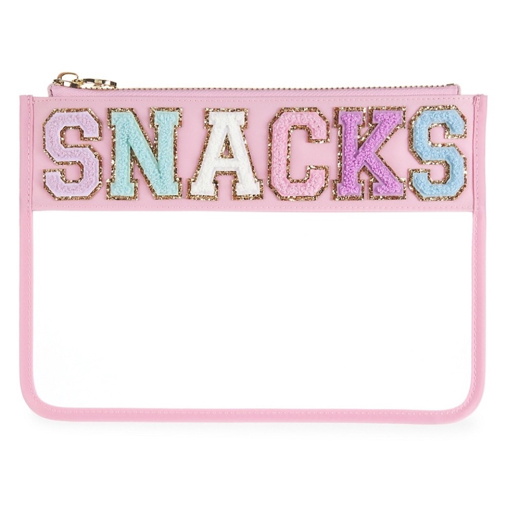 Stoney Clover Lane Snacks flat pouch Clear NWT